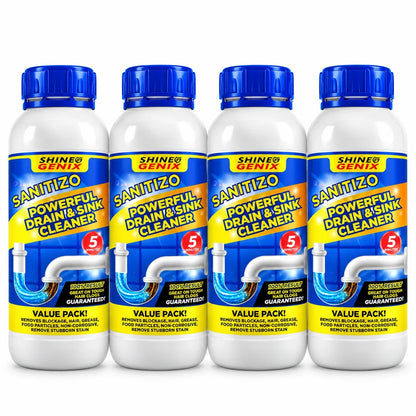 (Buy 1 Get 3 Free) Drain Cleaner Powder Sink & Pipe Blockage Cleaner – Fast Acting Drainage Block Remover for Kitchen Sink